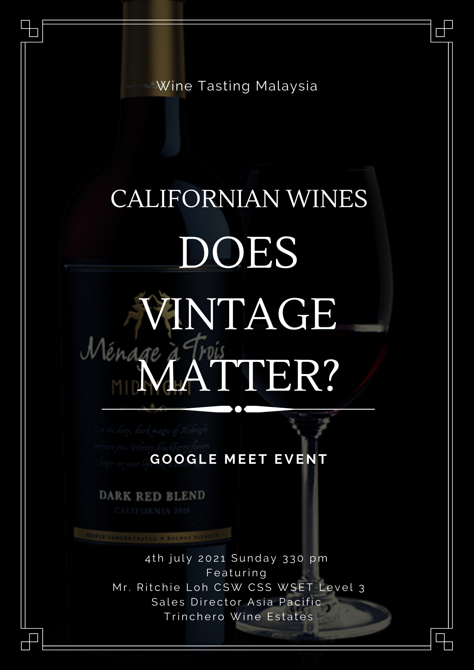 Does Vintage Matter for Californian Wine?